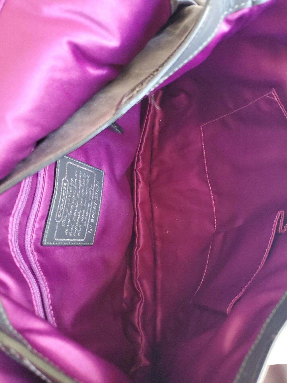 Coach Legacy Pieced Leather Flap Hobo Bag Limited Edition E0869-12614, Medium - Picture 9 of 9